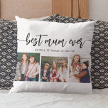 Cojín Decorativo Mejor Mamá de la historia - Collage de fotos del D<br><div class="desc">Celebrar el Día de la Madre con el mejor Cojín decorativo de Collage de fotos de la Mamá. Este keepsake personalizado cuenta con un bonito collage de preciadas fotos, que capturan momentos especiales con tu mamá. Está decorado con materiales de alta calidad y aporta un toque elegante y sentimental a...</div>