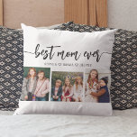Cojín Decorativo Mejor Mamá de la Historia - Collage de fotos del D<br><div class="desc">Celebra el Día de la Madre con el mejor Cojín decorativo de Collage de fotos de mamá de todos los tiempos. Este keepsake personalizado presenta un bello collage de preciadas fotos que capturan momentos especiales con tu madre. Está decorado con materiales de alta calidad y aporta un toque elegante y...</div>