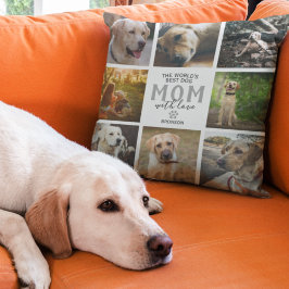 Cojín Decorativo Mejor Mamá de Perro del Mundo l Día de la Madre