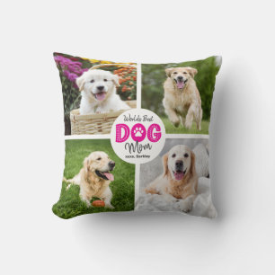 Cojín Decorativo Mejor Mamá de Perro del Mundo Personalizado 4 Foto