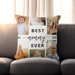 Cojín Decorativo Mejor mamá de todos los tiempos - Collage de fotos<br><div class="desc">Celebra a tu mamá con el Cojín decorativo de Collage de fotos del Día de la Madre "Mejor Mami de la Historia". Esta almohada personalizada incluye un bonito collage de preciadas fotos, que capta momentos y recuerdos especiales. El sincero mensaje "Mejor Mami de la Historia" agrega un toque amoroso. Está...</div>