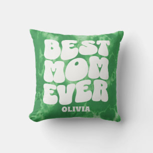 Cojín Decorativo Mejor Mamá Ever Green Tie Dye