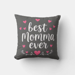 Cojín Decorativo mejor mamá gris