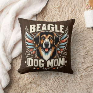 Cojín Decorativo Mejor Mamá Perro Beagle - Regalo de Perro Beagle
