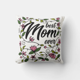 Cojín Decorativo Mejor Mamá Siempre Floral Pillow