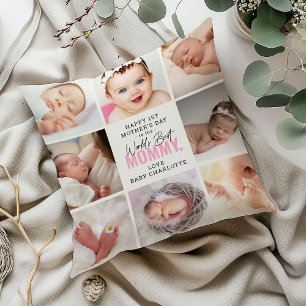 Cojín Decorativo "Mejor Mami del Mundo" Primer Día de la Madre