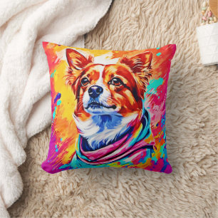 Cojín Decorativo Mejor Mascota de perro pintar arte