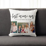 Cojín Decorativo Mejor MiMi Ever - Collage de fotos de nietos<br><div class="desc">Celebra tu MiMi con el mejor Cojín decorativo de Collage de fotos MiMiEver Grandchildren. Este keepsake personalizado presenta un bello collage de preciadas fotos, capturando momentos especiales con sus nietos. Está decorado con materiales de alta calidad y aporta un toque elegante y sentimental a cualquier espacio, perfecto para verse en...</div>