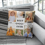 Cojín Decorativo Mejor Momma de la Historia - Collage de fotos del<br><div class="desc">Celebra a tu mamá con el Cojín decorativo de Collage de fotos del Día de la Madre "La mejor mamá de la historia". Esta almohada personalizada incluye un bonito collage de preciadas fotos, que capta momentos y recuerdos especiales. El sincero mensaje "La mejor mamá de todos los tiempos" agrega un...</div>