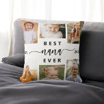 Cojín Decorativo Mejor NaNa de la historia - Collage de fotos de ni<br><div class="desc">Celebra el "Mejor NaNa jamás" con este Cojín decorativo de Collage de fotos de nietos personalizado. Este regalo reflexivo incluye un collage de preciosas fotos que capturan momentos especiales, complementado por un mensaje sincero. Está construido con tejidos suaves de alta calidad y ofrece confort y estilo a cualquier espacio vital....</div>