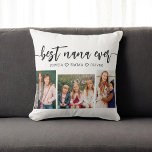 Cojín Decorativo Mejor NaNa de la historia - Collage de fotos de ni<br><div class="desc">Celebra tu NaNa con el mejor Cojín decorativo de Collage de fotos NaNaNa. Este keepsake personalizado presenta un bello collage de preciadas fotos, capturando momentos especiales con sus nietos. Está decorado con materiales de alta calidad y aporta un toque elegante y sentimental a cualquier espacio, perfecto para verse en una...</div>