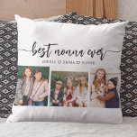 Cojín Decorativo Mejor Nonna de la Historia - Collage de fotos de l<br><div class="desc">Celebra tu Nonna con el Cojín decorativo de Collage de fotos de los mejores nietos de la vida de Nonna. Este keepsake personalizado muestra un collage de preciosas fotos, que capta momentos especiales con sus nietos. Está decorado con materiales de alta calidad y aporta un toque elegante y sentimental a...</div>