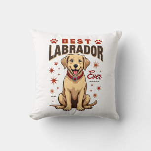 Cojín Decorativo Mejor padre de Labrador de todos los tiempos Vinta