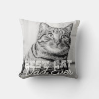 Mejor papá de gato moderno personalizado foto de m