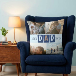 Cojín Decorativo Mejor Papá del Mundo 4 Fotos