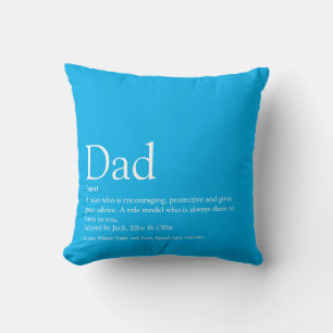 Cojín Decorativo Mejor Papá del Mundo Padre Definición Cielo Azul