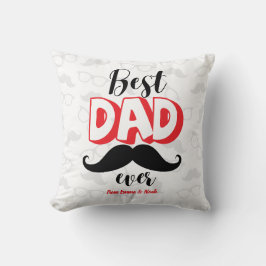 Cojín Decorativo Mejor Papá del Mundo Regalo Personalizado para el 