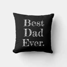 Cojín Decorativo Mejor Papá del Mundo Tipografía Dibujada a Mano Ne