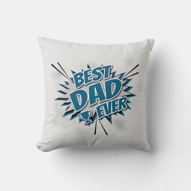 Cojín Decorativo Mejor Papá Nunca (Anverso)
