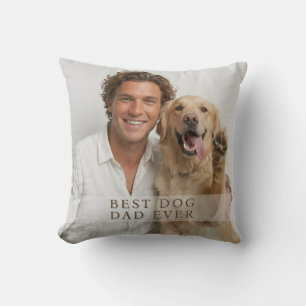 Cojín Decorativo Mejor Papá Perro de la Historia Moderno Personaliz