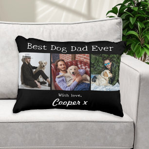 Cojín Decorativo Mejor Papá Perro de Todos los Tiempos 3 Collage de