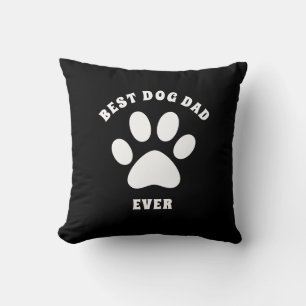 Cojín Decorativo Mejor Papá Perro Personalizado Texto Personalizado