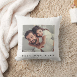 Cojín Decorativo Mejor Papá Personalizado con Foto Personalizada 