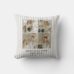 Cojín Decorativo Mejor Papá Personalizado Foto Personalizado