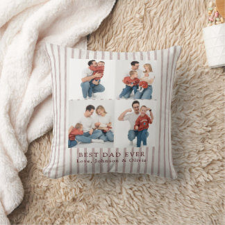 Cojín Decorativo Mejor Papá Personalizado Foto | Personalizado
