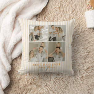 Cojín Decorativo Mejor Papá Personalizado Foto Personalizado