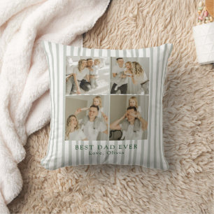 Cojín Decorativo Mejor Papá Personalizado Foto Personalizado