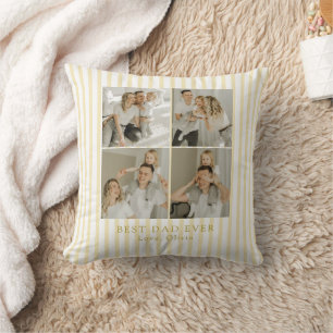 Cojín Decorativo Mejor Papá Personalizado Foto Personalizado