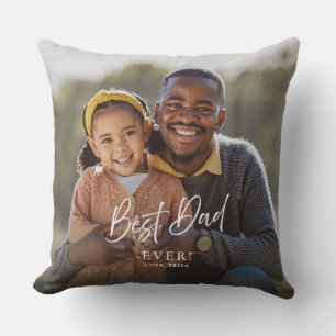 Cojín Decorativo Mejor Papá Por Par Regalo Personalizado Con Dos Fo