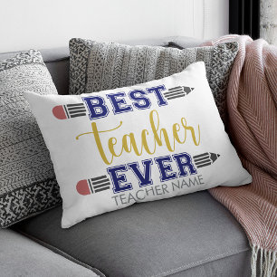 Cojín Decorativo Mejor Profesor Personalizado - Regalo Personalizad