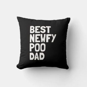Cojín Decorativo Mejor regalo de perro de papá de Newfypoo