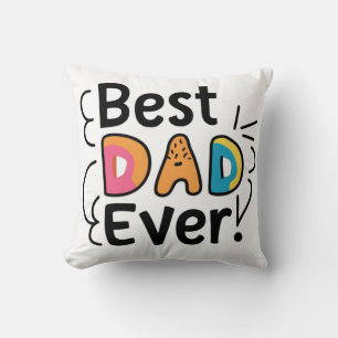 Cojín Decorativo Mejor regalo para papá. Día del Padre