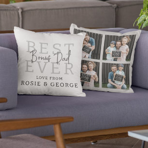 Cojín Decorativo Mejor Regalo para Papá Moderno   Fotocolage