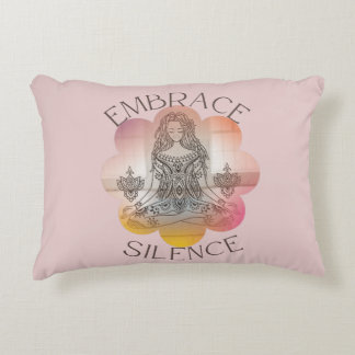 Cojín Decorativo Mejora del yoga Silence Lotus flor para los amante