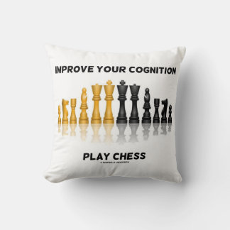 Cojín Decorativo Mejora tu cognición Juega Ajedrez Consejo Juego de
