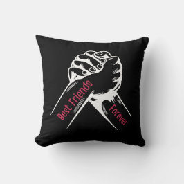 COJÍN DECORATIVO MEJORES AMIGAS PARA SIEMPRE, CON MI GENTE