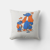 Mejores amigos: dúo de perro azul padre e hijo ( O