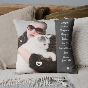 Cojín Decorativo Mejores amigos mascotas gatos mamá amor regalos fo