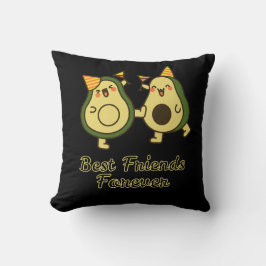 COJÍN DECORATIVO MEJORES AMIGOS POR SIEMPRE, AGUACATE DIVERTIDO, DÍ