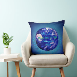 Cojín Decorativo Mejores Ángeles Bendicen Nuestra Madre Tierra Cojí