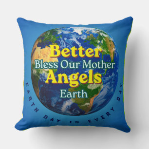 Cojín Decorativo Mejores Ángeles Bendicen Nuestra Madre Tierra Cojí