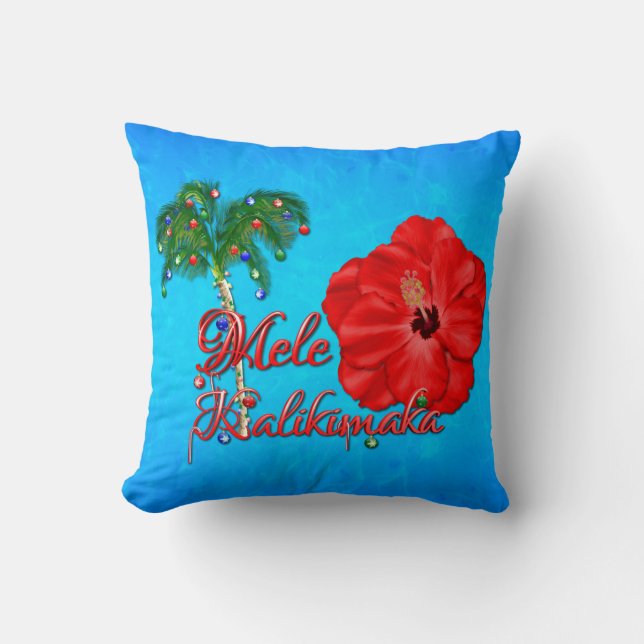 Cojín Decorativo Mele Kalikimaka (Anverso)