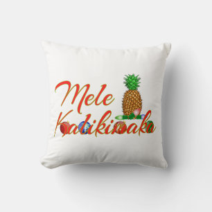 Cojín Decorativo Mele Kalikimaka La piña hawaiana