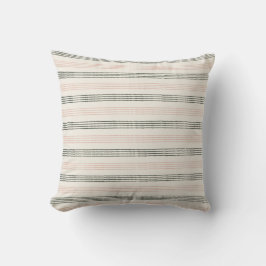 Cojín Decorativo Melocotón Sage Moderno Minimalista Boho de rayas