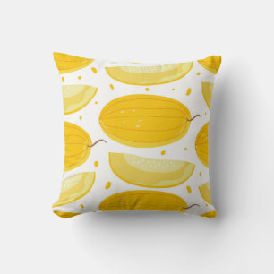 Cojín Decorativo Melon Doodle Fruit Vintage Design
