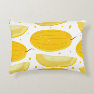 Cojín Decorativo Melon Doodle Fruit Vintage Design